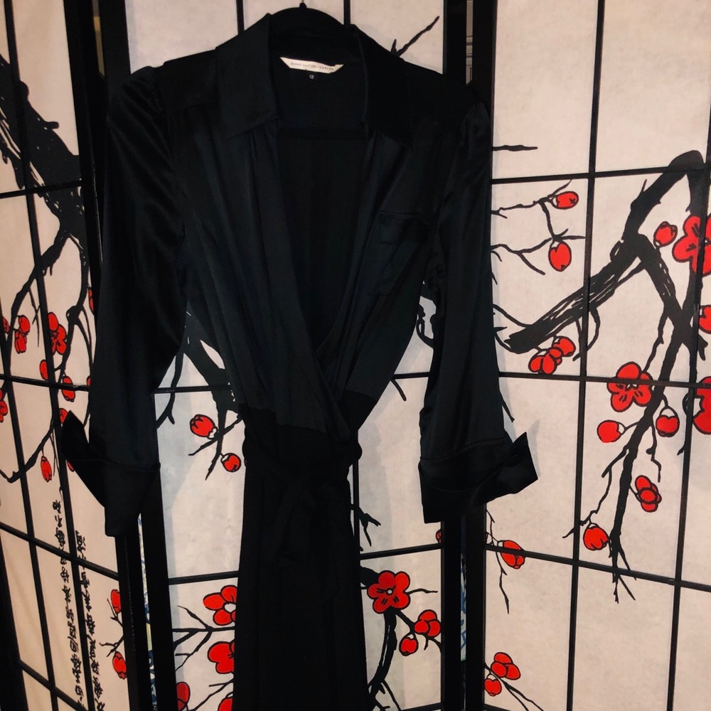 Diane von Furstenberg Silk and Wool Wrap Dress